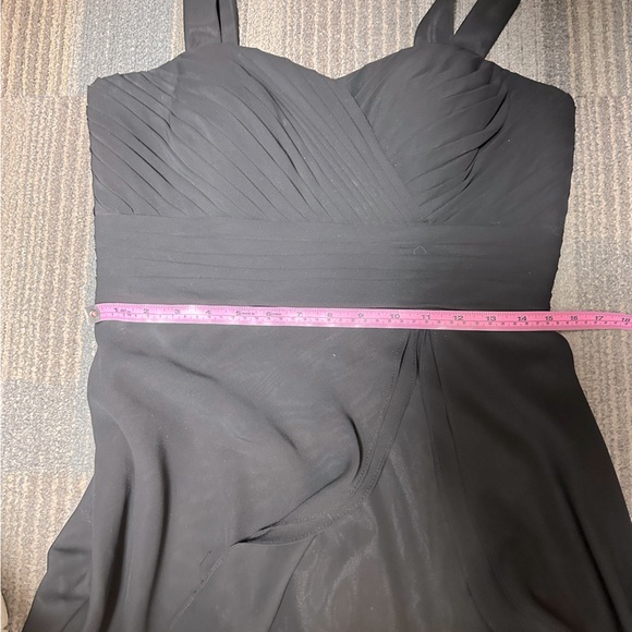 Knee Length Little Black Dress (LBD) Fit and Flare - Thick Straps - Picture 7 of 8